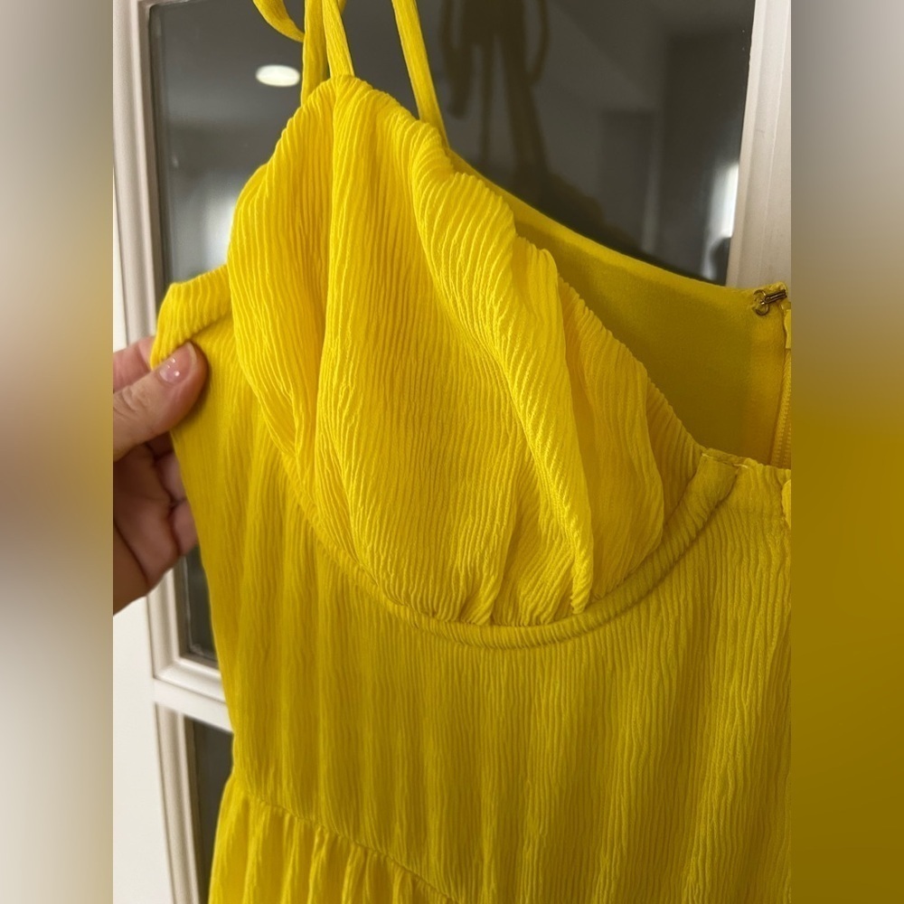 Tularosa Tinsley Dress in Vibrant Yellow - Size M - Picture 6 of 9